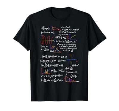 Fórmulas divertidas para profesores de matemáticas Camiseta | Ya disponible en tu tienda friki favorita! En mundofriki.es!