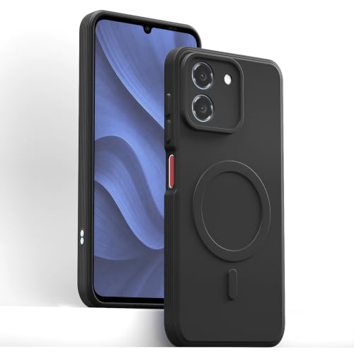Image of Outlouders Back Cover for Ai Plus Pulse 2 | Soft Matte Silicone | Slim Fit | Magnetic-Safe Logo Design (Magnetic-Safe Not Compatible) | Shockproof | Camera Protection Bumper Case (Black)