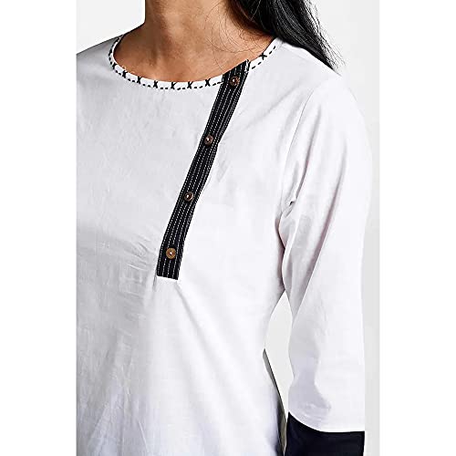 Image of global desi Women's Cotton Regular Tunic Shirt