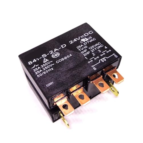 Relé 841-S-2A-D 12V CC componente electromecánico de dos polos abiertos 4