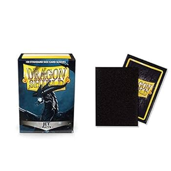 サプライ・アクセサリ・グッズ Dragon Shield 100 Outer Sleeves Black Amazon.com: Dragon Shield Outer Sleeves – Matte Black 100 CT