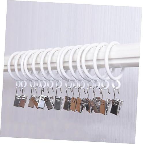 Anillas de cortina con clips metálicos CORHAD para colgar accesorios decorativos pack de 20 7