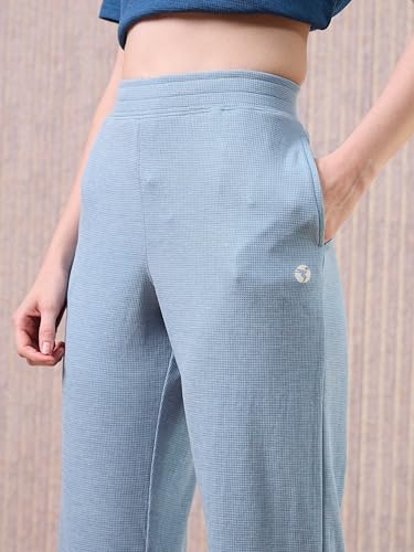 Image of TECHNOSPORT Women's Relaxed Fit Mid Rise Track Pant