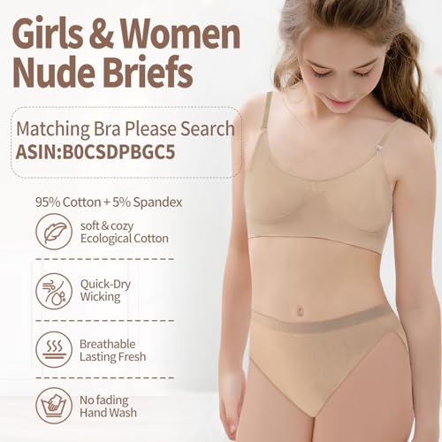 Nude Dance Underwear Women and Girls Ballet Briefs Dance Undergarments Seamless Gymnastics Underpants3
