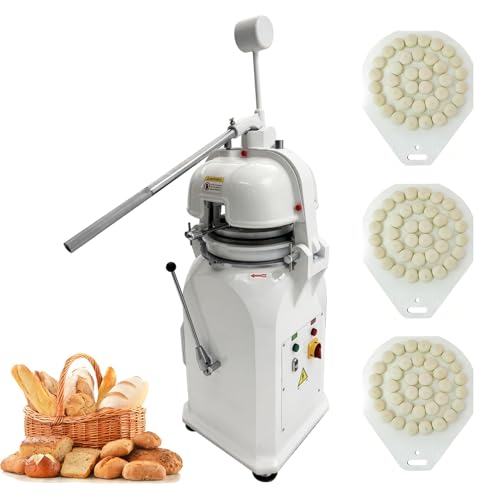 TECHTONGDA Dough Divider Rounder Dough Ball Machine 26pcs 1.8og-5.3oz Electric Dough Cutting and Rounding Machine for Hamburger Bread Pizza Bakery