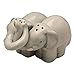 Abbott Collection 27-HUG/ELEPHANT Hugging Elephants Salt and Pepper Shaker Set, Grey, 3.5