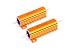 LM YN 50 Watt 2.5 Ohm 5% Wirewound Resistor Electronic Aluminium Shell Resistors Gold (Pack of 2)
