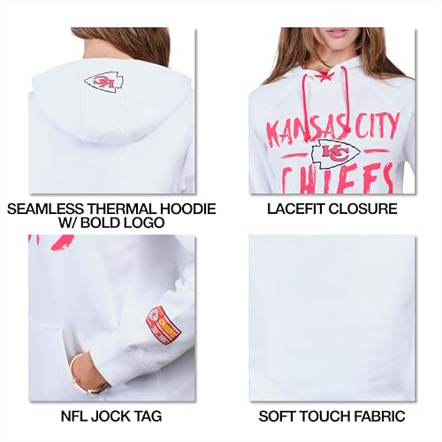 Sudadera con capucha NFL para mujer Ultra Game con cuello anudado 5