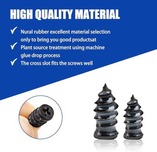 Image of COOFANDY 20 Pcs Tyre Repair Kit Rubber Nails, Car Puncture Repair Kit with Tubeless Tyre Repair Kit, Universal Tire Repair Fast Repair Nail for Auto Car Motorcycle