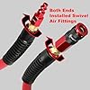 Keepro 3/8" X 25' Rubber Air Hose - 300 PSI Heavy-Duty Hybrid Hose With Brass Fittings | Professional Grade For Air Tools & Compressors