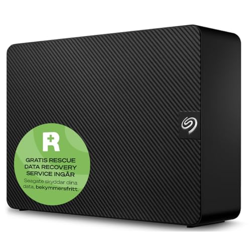 Seagate Expansion Desktop 16TB, Extern Hårsddisk, 3.5', USB 3.0, PC och bärbara datorer, Data Rescue Services (STKP16000400)