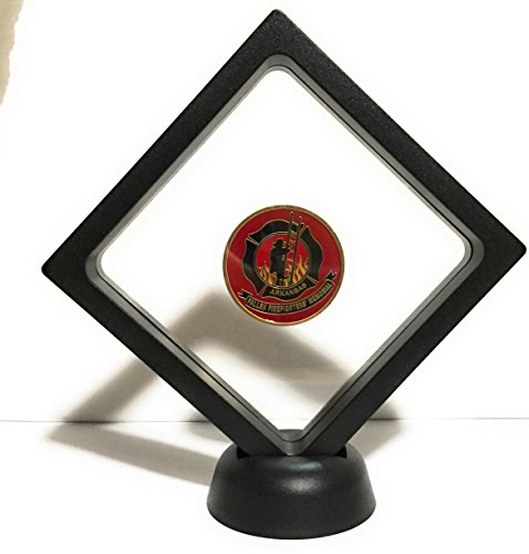 Recoverychip Black Diamond Large Square Medallion Challenge Coin Chip Display Stand Holder Magic Suspension Box 11Cmx11Cm #TOP3