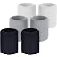 3-Pack Wristbands: Black / Gray / White