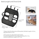 Wakytu Hundehebegeschirr für Große Hunde Notfallrucksack, Hundetragetasche für Behindert, Gelenkverletzungen, Ältere Hunde Treppen rauf und runter, Autos Hundetragetuch (66-88LBS)