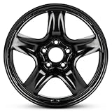New 17x7.5 inch OEM Direct Replacement Steel Wheel for Ford Fusion 2010–2012 5-114.3mm Black 17 in Rim AE5Z1015A
