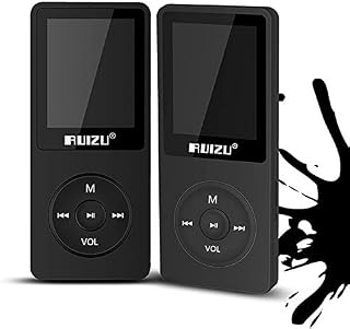 RUIZU X02 Ultrathin 4GB MP3 Player, Black