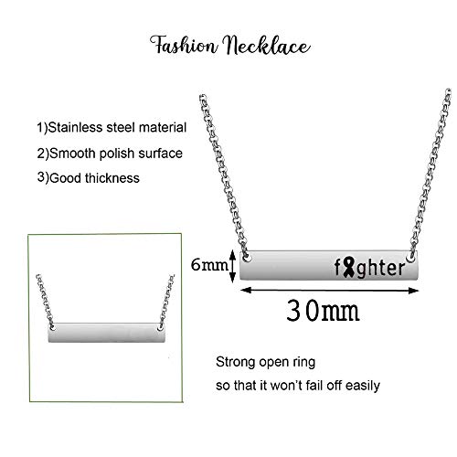 Detailed Breast Cancer Awareness Necklace Cancer Survivor Warrior Fighter Necklace Inspirational Gift2