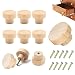 BANZHANGGRID, Pomos para Muebles Redondos de Madera Pomos de Madera Tiradores Para Cajones Madera Perillas para Armarios de Cocina Tiradores de Muebles Madera Sin Terminar Manijas de Gabinete 10 Pcs
