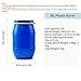 Large-Capacity Plastic Blue Barrel with Lid, Multi-Purpose Wide-Mouth Storage Drum for Home, Farm, Garage, Industrial Use(30L)