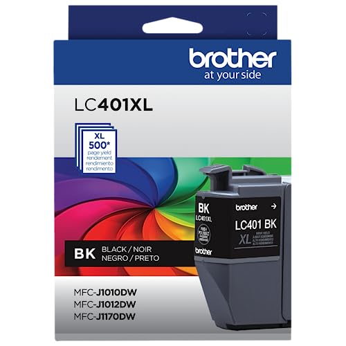Image of Brother Genuine LC401XLBK High Yield Black Ink Cartridge