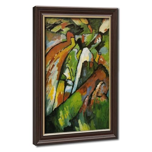 Improvisation 7 Wassily Kandinsky tableau abstrait 20,3 x 30,5 cm bureau