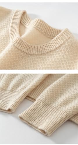 Men Cashmere Pullover Sweater Crewneck Casual Winter Warm Cashmere Long Sleeve Pullover Sweater2