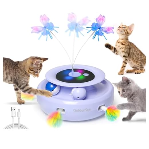 GoldenSun 3-in-1 Katzenspielzeug Elektrisch