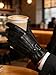 MGGMOKAY Men's Genuine Leather Gloves Winter Touch Screen Gloves With Warm Lining,Black,L