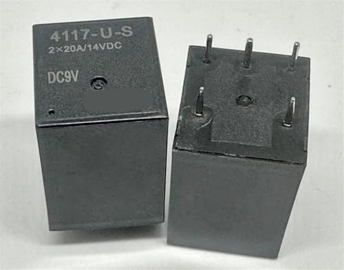 Relé 4117-U-S DC9V de 5 pines para automoción y circuitos electrónicos