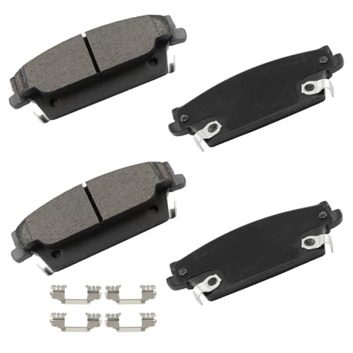 Image of cciyu D1020-7924 Rear Ceramic Disc Brake Pads Kit For Cadillac For CTS 2006-2007,For Cadillac For SRX 2004-2009,For Cadillac For STS 2005-2011