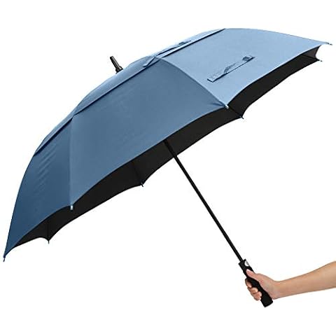 ABCCANOPY Großer Golf-Regenschirm, automatischer offener Golf-Regenschirm, doppelter Baldachin Cover