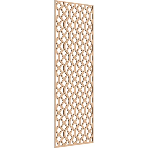 Image of Resort Decorative Pierced Fretwork Wood Wall Panels, 33 3 /8 inchW x 84 3 /8 inchH x 1 /4 inchT, Hickory