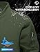 TACVASEN Fleece Jacket Mens Full Zip Men Water-Resistant Coat Men's Fashion Casual Windbreaker Bomber Jacket Mens Winter Coats Army Green