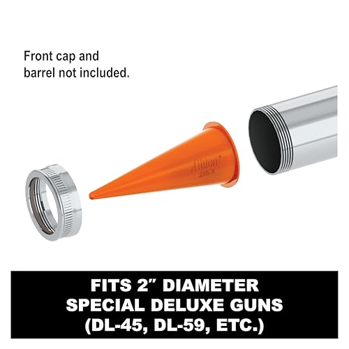 Albion Engineering Company 235-3(25 Pack) Cone Nozzle for Albion Professional Line Caulking Guns, Orange, Pack of 25 - Thumbnail 3