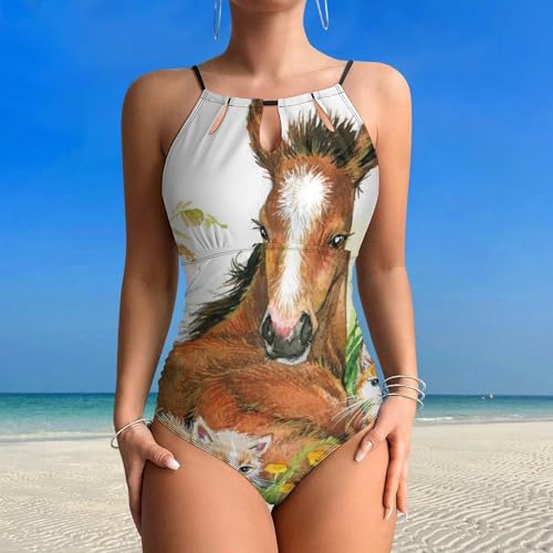 Monokini beachwear femme pour vacances au soleil Chat du Cheval Blanc