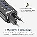 USBGear 7-Port USB 3.2 Gen 1 Charging and SuperSpeed Mountable Data Hub
