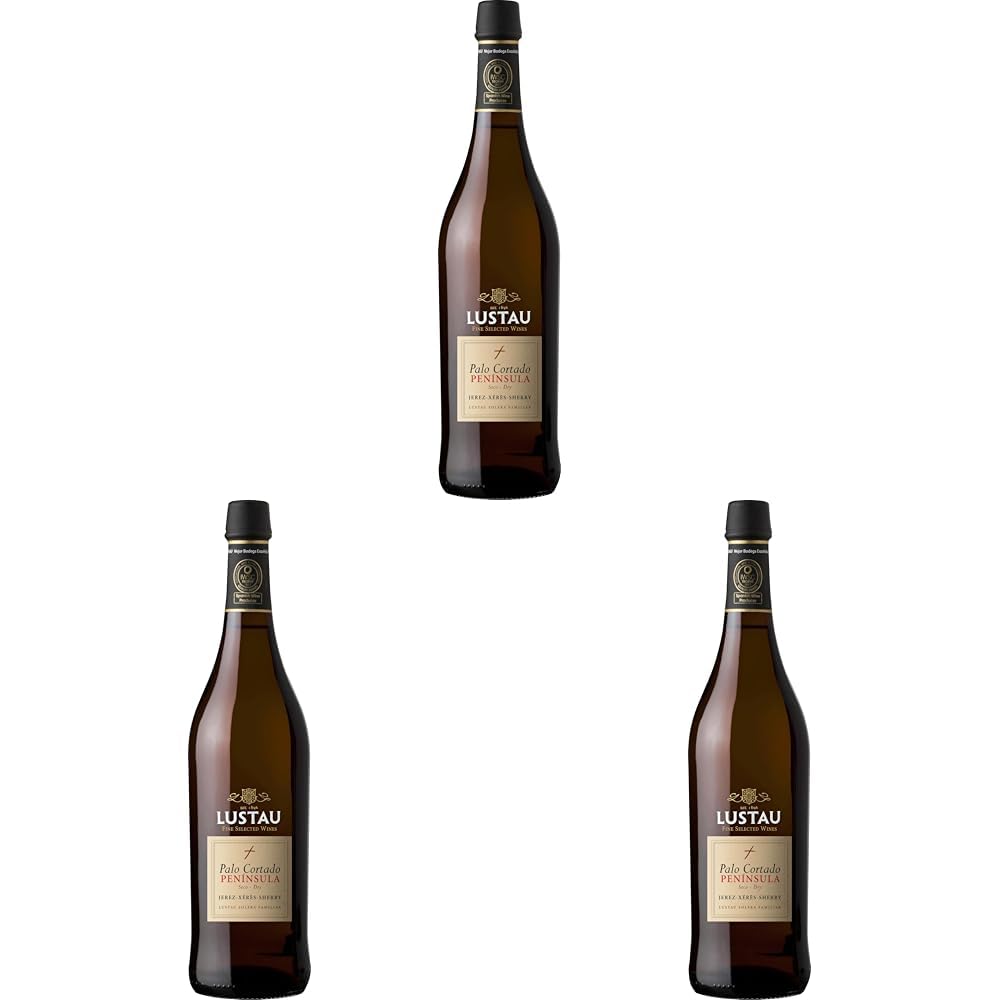 Lustau Sherry Palo Cortado Solera Reserva Peninsula 19% vol. Dry (1 x 0.75 l) (Packung mit 3)