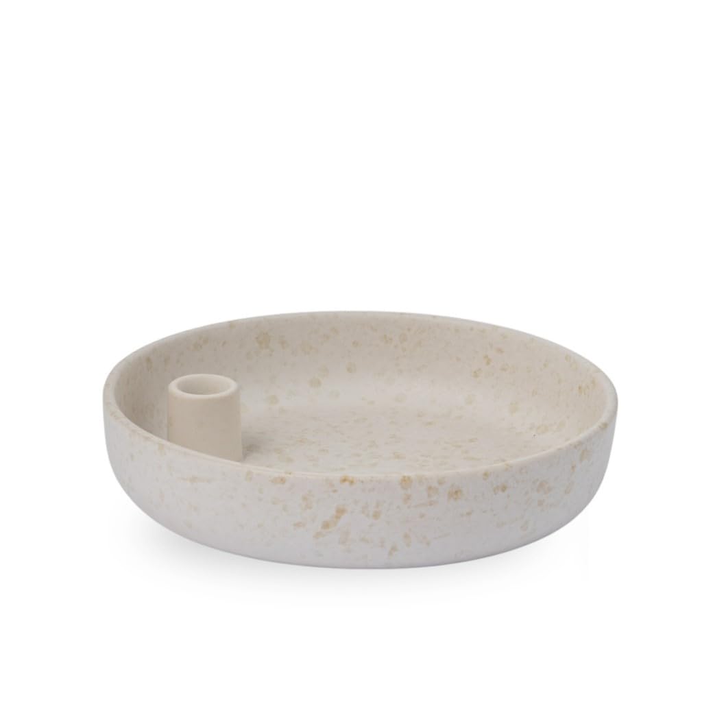 Storefactory Kerzenhalter LIDATORP Portugal Creme Natur | Ø 23x5cm