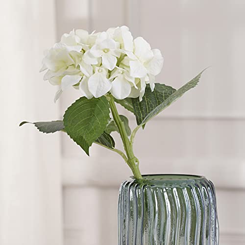 Image of PURE HOME + LIVING Ivory Hydrangea Spray,Off White (Made of Plastic, Wire and Fabric) for Home, Office and Living Room Decorations (Without Vase)(Height-48 CM) Pack of 1