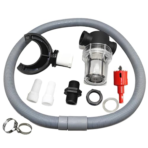 Kit de recolección de agua de lluvia – Tubo descendente de recogida de agua de lluvia con filtro | Kit de captura de agua de lluvia con filtro, desviador de tubería de descarga de agua de lluvia para