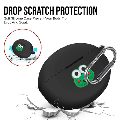 Image of Silicone Case Cover Compatible for OnePlus Nord Buds 3 | 3 Pro (Frog)