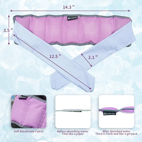 Ice Cooling Vest Neck Cooler for Hot Weather, Reusable Ice Pack Vest with Adjustable Straps, Cold Ice Jacket for Men & Women