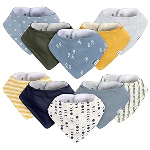 Gerber Unisex Baby Bandana Bibs