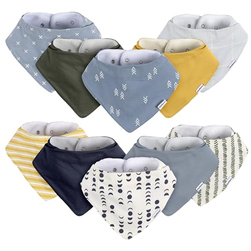 Image of Gerber Unisex Baby Bandana Bibs