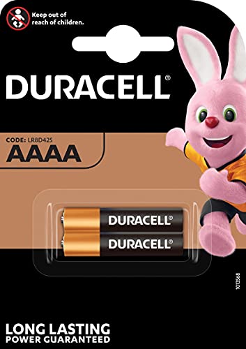 DURACELL AAAA 1.5V Alkaline Batteries, 2-Pack