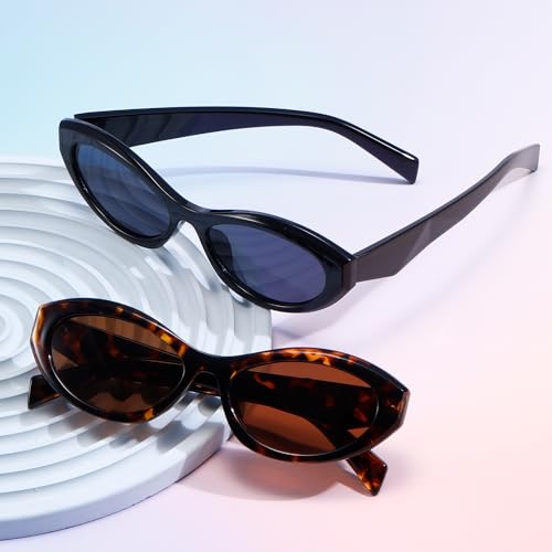 kimorn Oval Sunglasses Womens Men Cat eye Trendy Retro Sun Glasses K15702