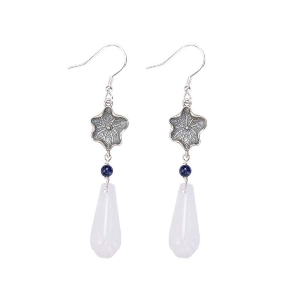 Boucles d'oreilles de Fleur de Magnolia Blanc pour femmes - 7