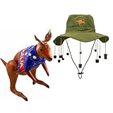 FNA FASHIONS Adult Australian Cork Hat & Inflatable Kangaroo Fancy Dress Kit- The perfect ensemble for any Aussie-themed event!