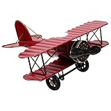 BESPORTBLE レトロ鉄製 機モデル 飾り 飛行機装飾 ビンテージデスクトップオーナメント 写真小道具 インテリア用