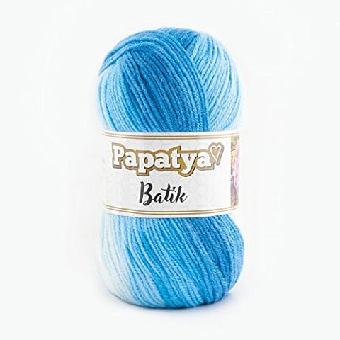 Papatya Batik 100 g Wool Multicoloured with Colour Gradient, 100 g Knitting Wool #10 Cover